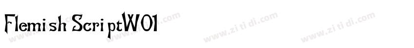 Flemish Script W01字体转换